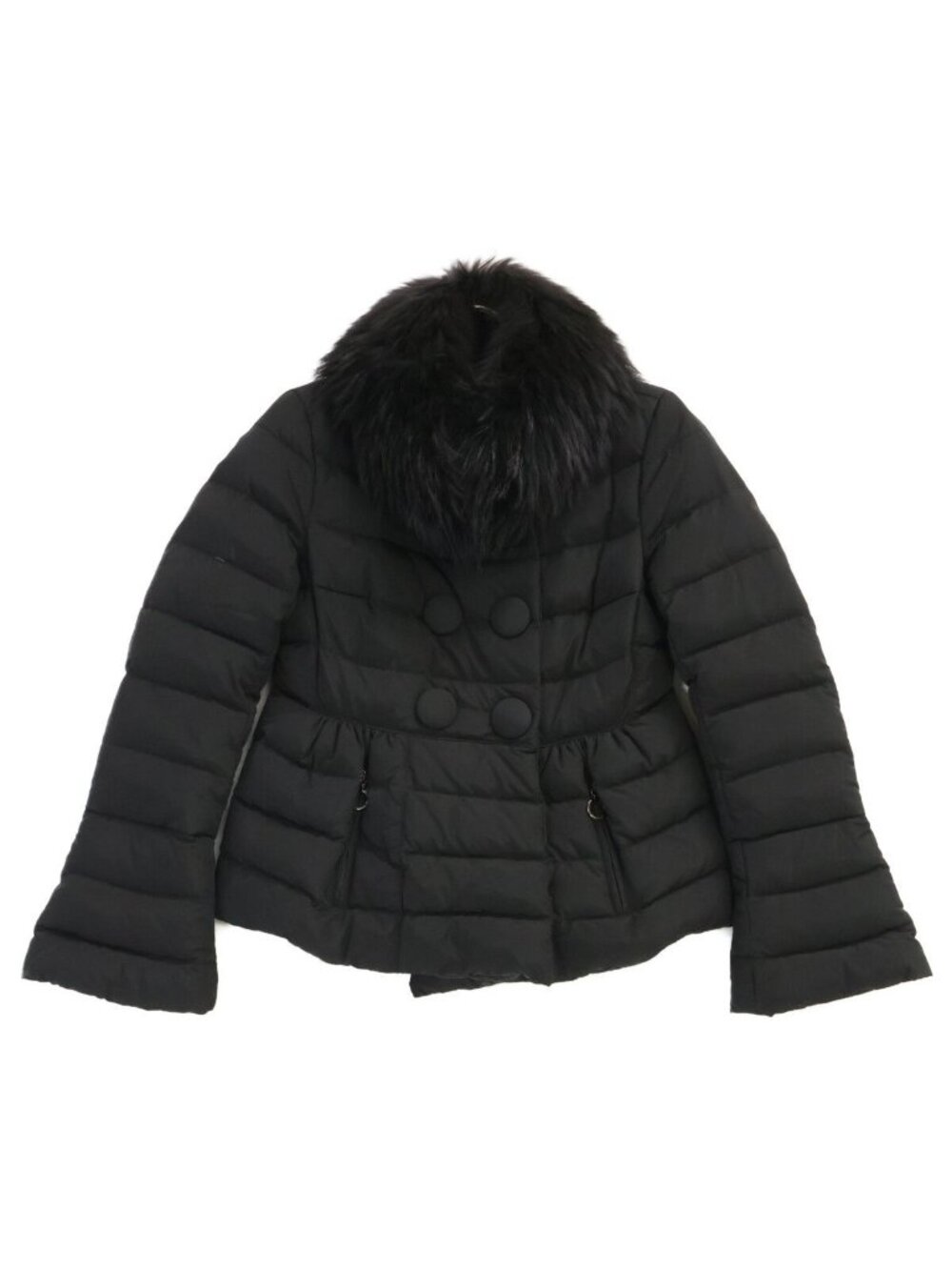 Moncler Kellyfur Kelly Fur Bell Sleeve Down Jacket 00